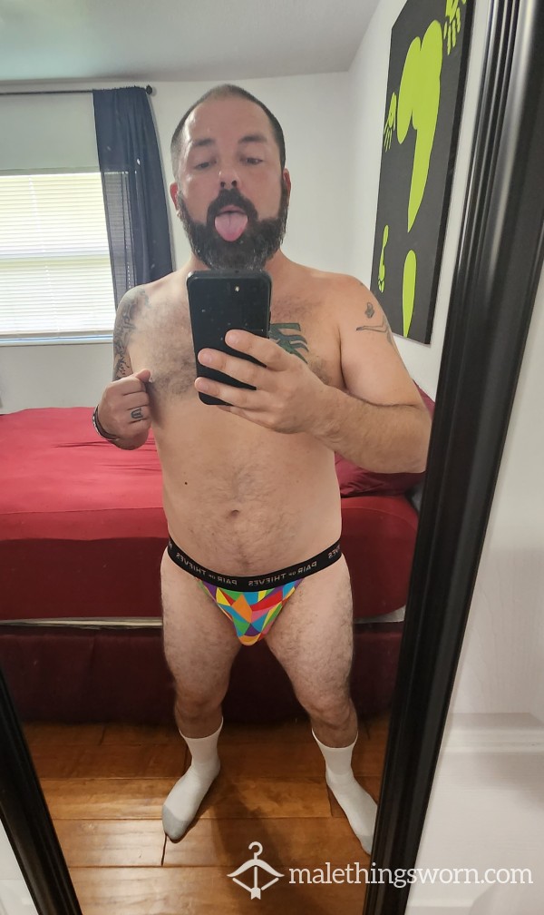 Pair Of Thieves Pride Rainbow Large Jockstrap 2 Day Wear 🏳️‍🌈