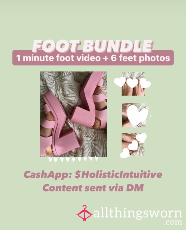 🦶1 Min. Video & 6 Photos🦶