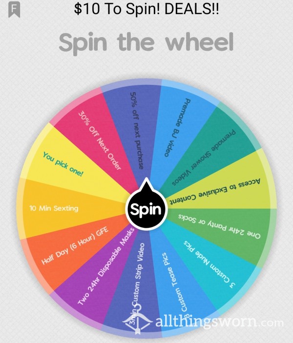 $10 DEAL WHEEL