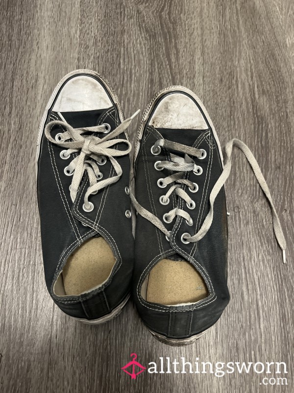 12 Year Old Pair Of Black Converse