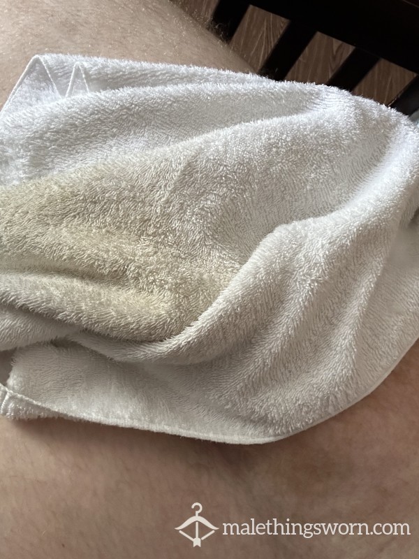 $6-White Very Used C*m Towel