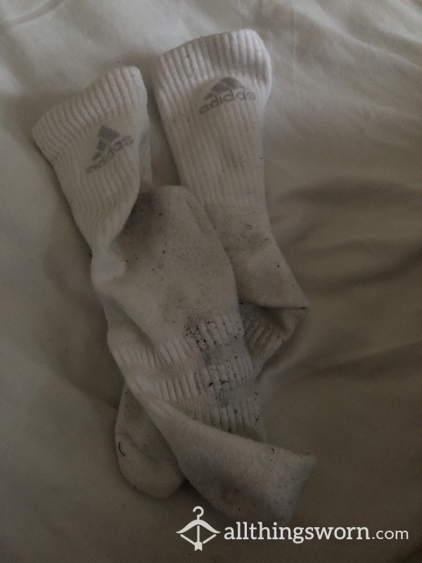 2 Day Worn Adidas Socks