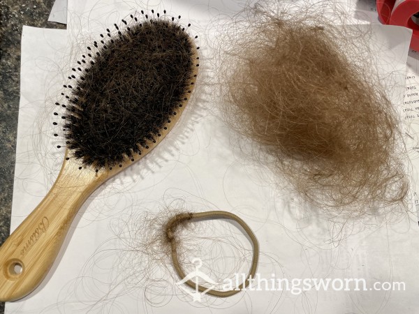 2 Week No Wash, Now Clean & Tangled Hair Leftover Brushing Session. Buy The Hair, Hair Band, Brush, Or All! NATURAL REDHED, Thick Hair Down Past My A** To My Thighs!