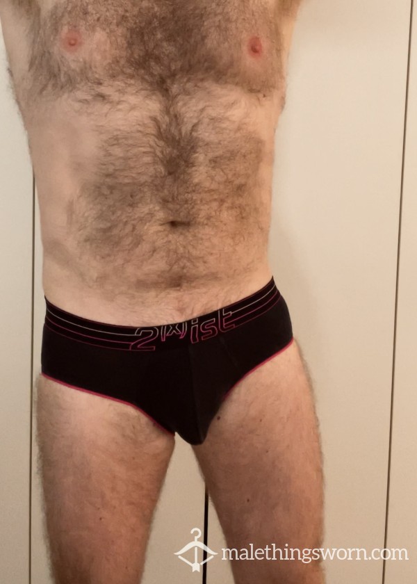 2xist Black / Neon Pink Briefs