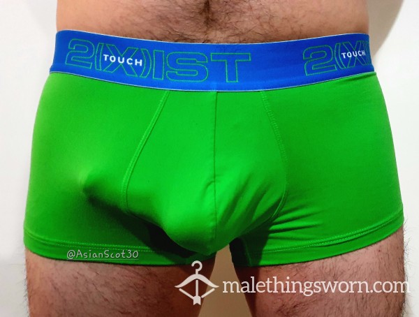 Stretchy 2xist Boxer Briefs - Black, Orange Or Green - L