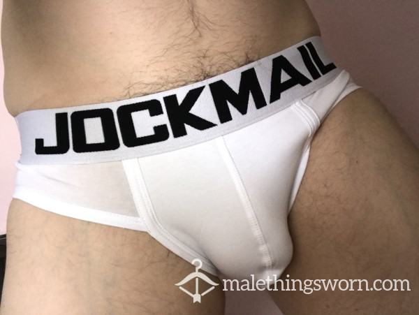 3 DAY CUSTOMISED WEAR, MEDIUM SIZED JOCKMAIL BRIEFS. 🍆💦🍋🍫