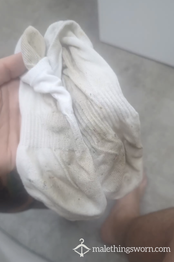 3 DAY WORN CRUSTY GYM TRAINER SOCKS XL