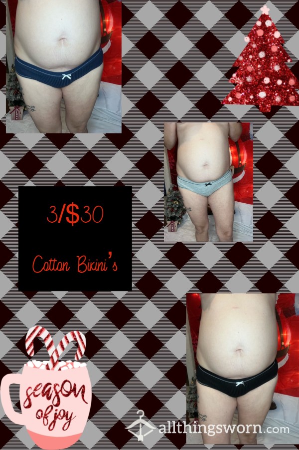 3 Pair Cotton Bikini’s