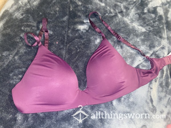 32C Purple VS Bra WORN FOR WEEKS!