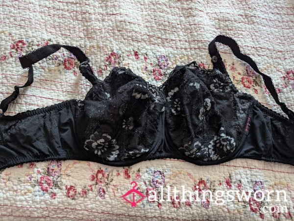 34I?J// Stretchy Lace Cup Bra, Unknown Size