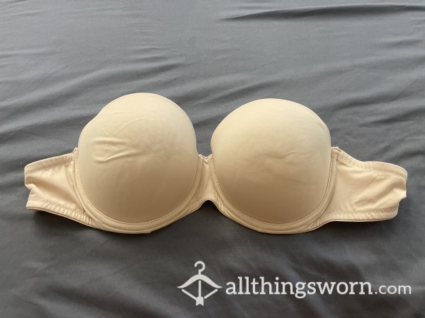 36C PINK - Nude Strapless Push-Up Bra