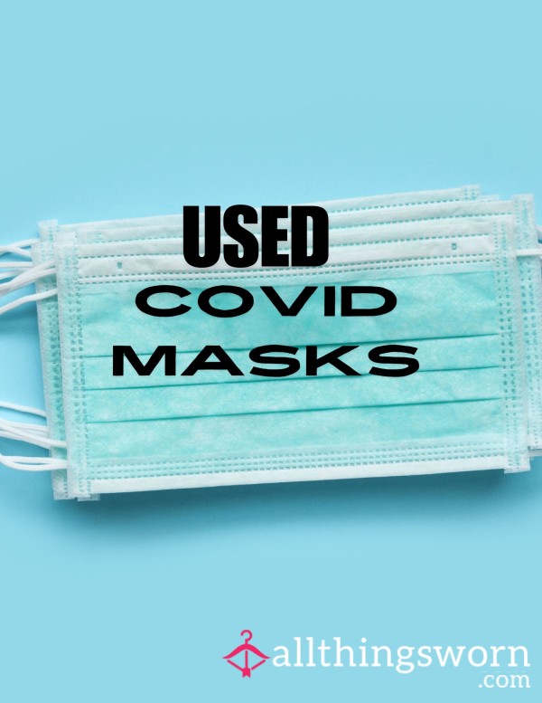 4 Used Covid Masks