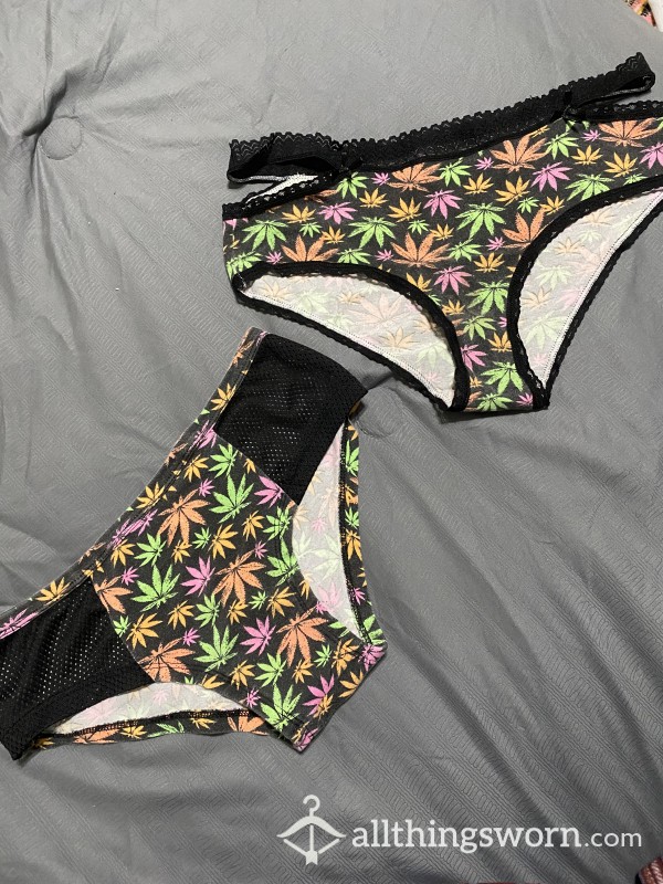 420 NEON/BLACK PANTY SET🪴