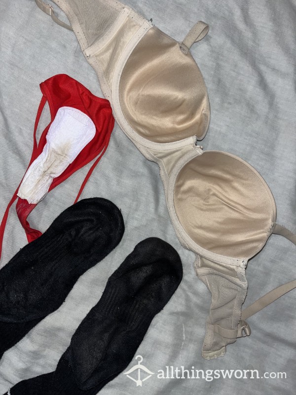 48h Sock, Bra, Thong & P-Liner Bundle