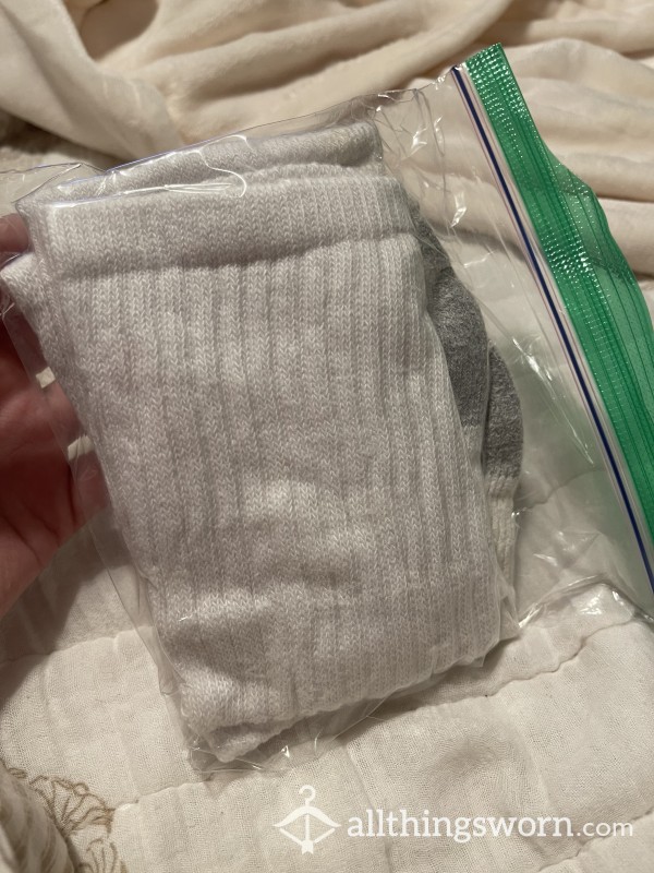 48hr Wear White Men’s Crew Socks