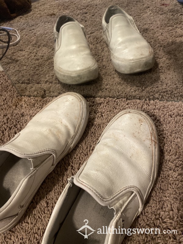 6 Year Old White Vans