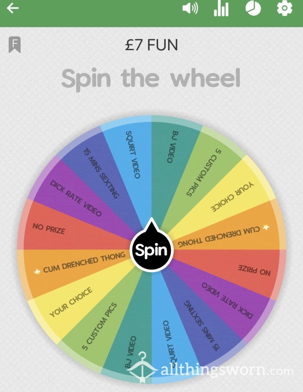 £7 WHEEL SPIN