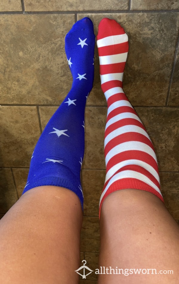 90degrees Sweaty Fourth Of July Socks