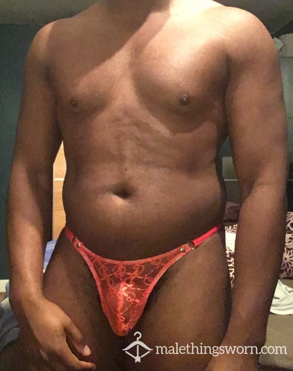 A Night Of Wild Valentine's S** With This Red Thong.