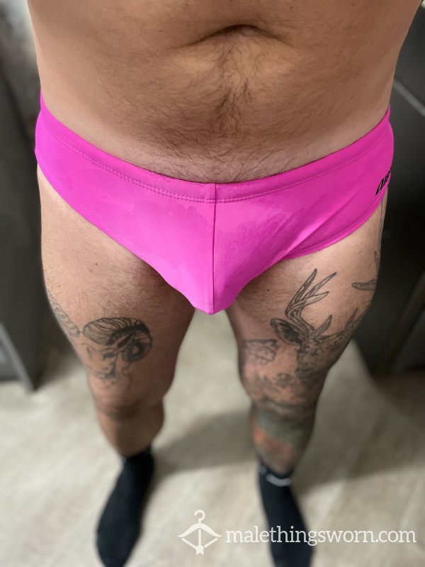 *SOLD* Abused Stained Aussieb*m Swim Briefs