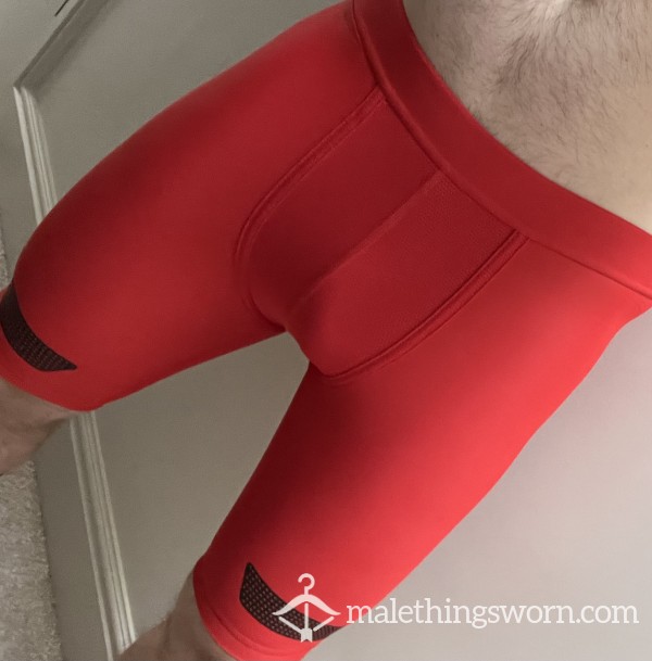 SOLD - DM ME FOR SIMILAR Adidas Compression Short - Red