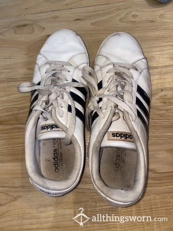 Adidas Sneakers Well Worn And Free Used Socks