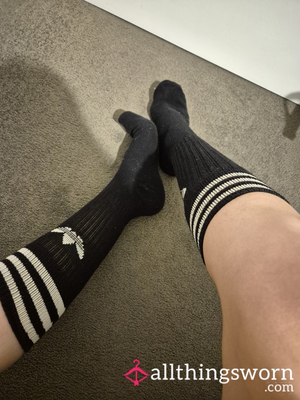 Adidas Socks, Worn And Slept In😘