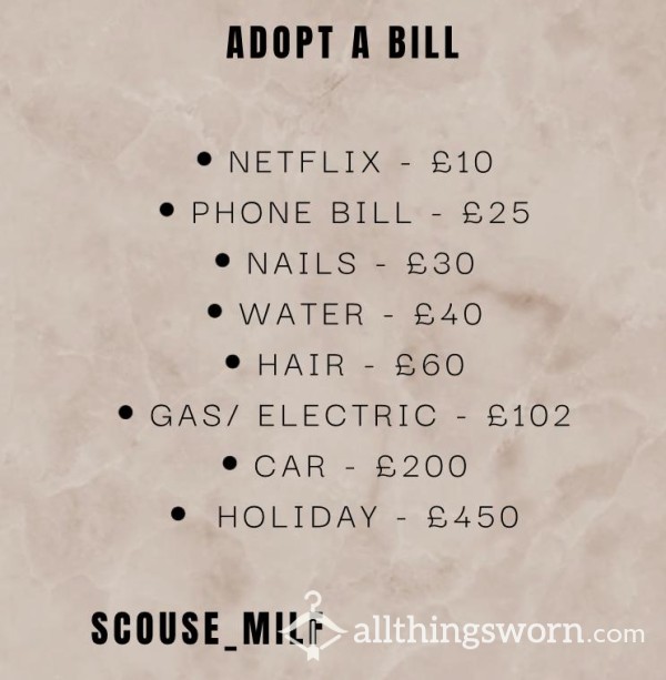 Adopt A Bill