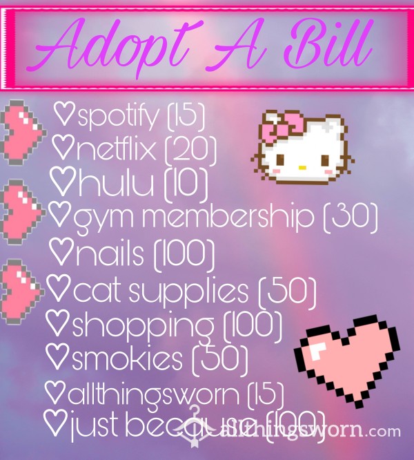 ♡adopt A Bill♡