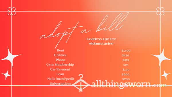 Adopt A Bill For Goddess