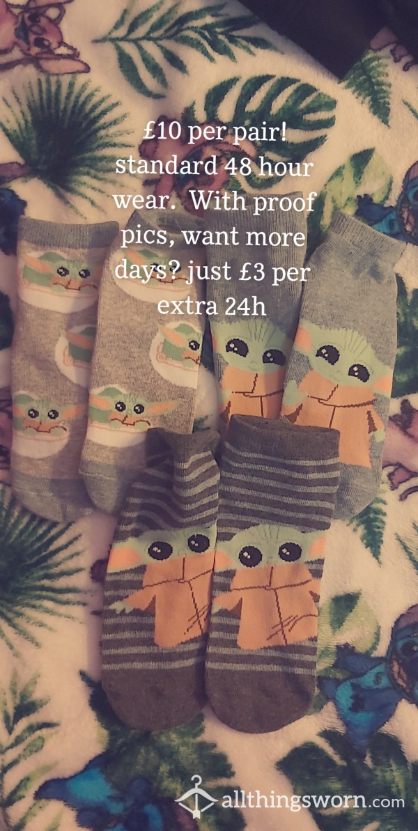 💙ADORABLE Baby Yoda Ankle Socks! 💙