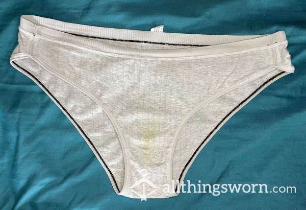 All Day Worn, Cotton, L, Masturbation C*m, Grey, Vacuum Sealed