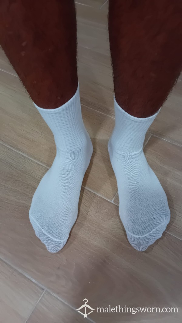 All White Sports Socks 👣 By Marcus