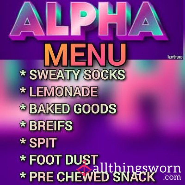 ALPHA MENU