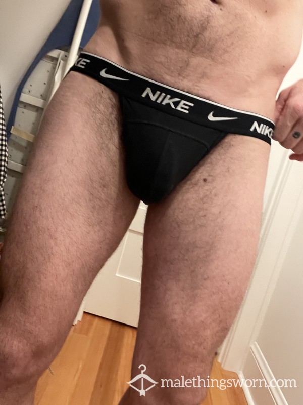 Alpha’s Black Nike Athletic Jockstrap