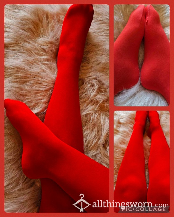 🥵😈 Amazing Red S** Session Stockings 😈🥵