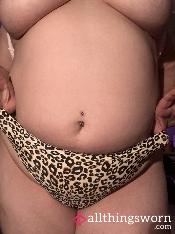 Animal Print Thong