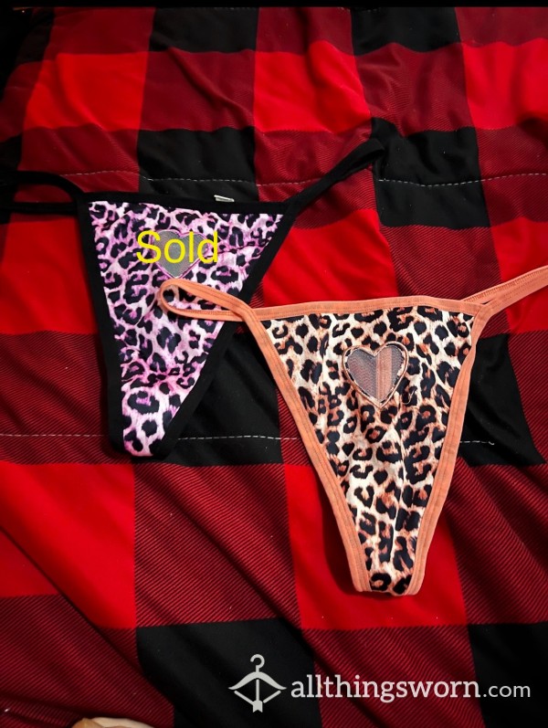 Animal Print Thongs