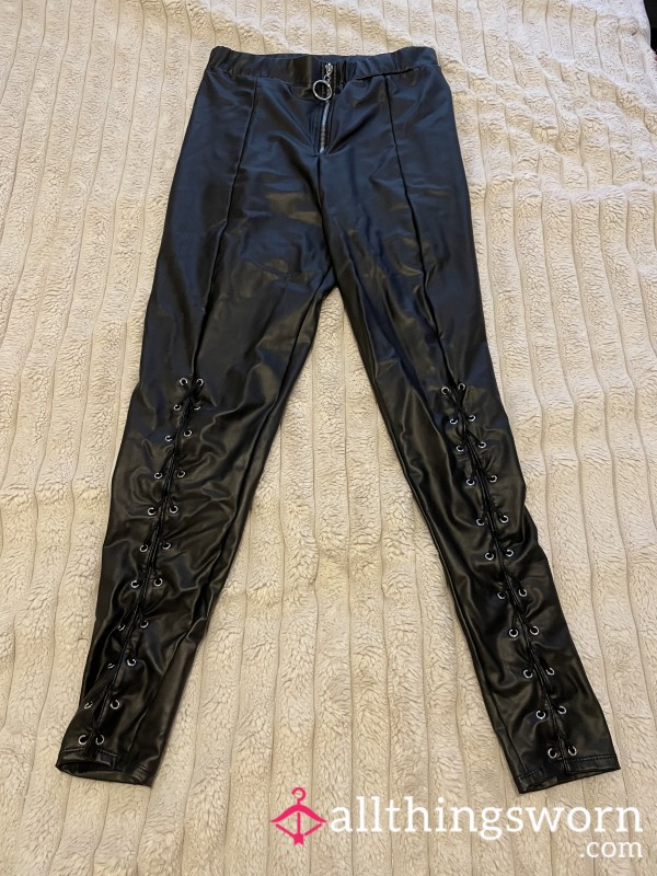 Ann Summers Leather Look Trousers / Leggings