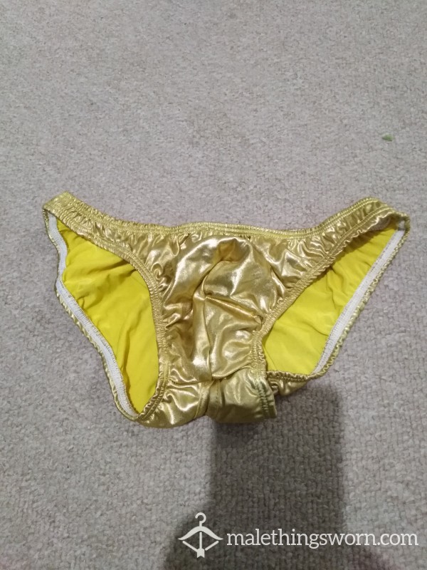 A**less Gold Panties