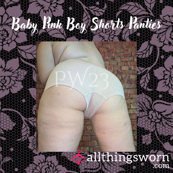 Baby Pink Boy Shorts Panties