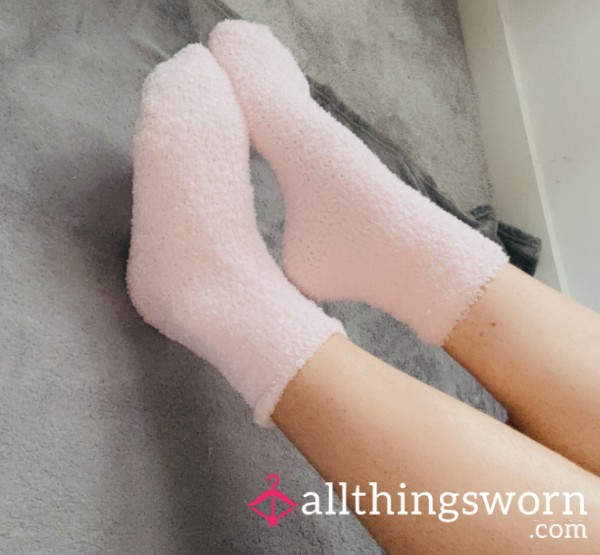 Baby Pink Fluffy Socks