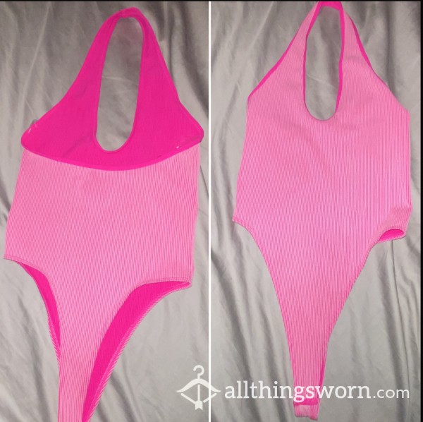 💗Barbie Pink Thong Bodysuit💗