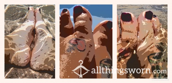 Beach Feet - 9 Pics (Unlock Instantly)