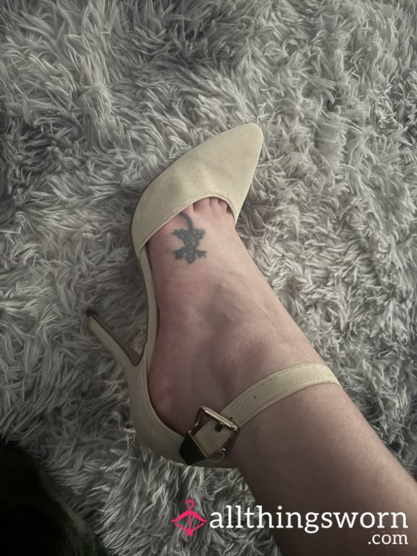 Beige High Heels