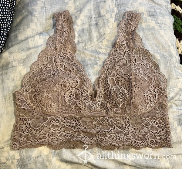 Beige Lace Bralette