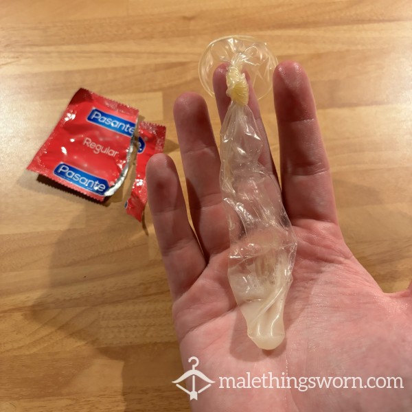 Bis**ual Vet Filled Used Condom