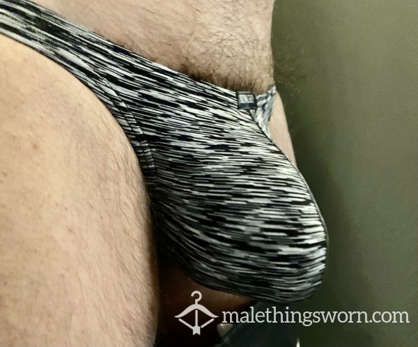 Black And White Stripe Briefs