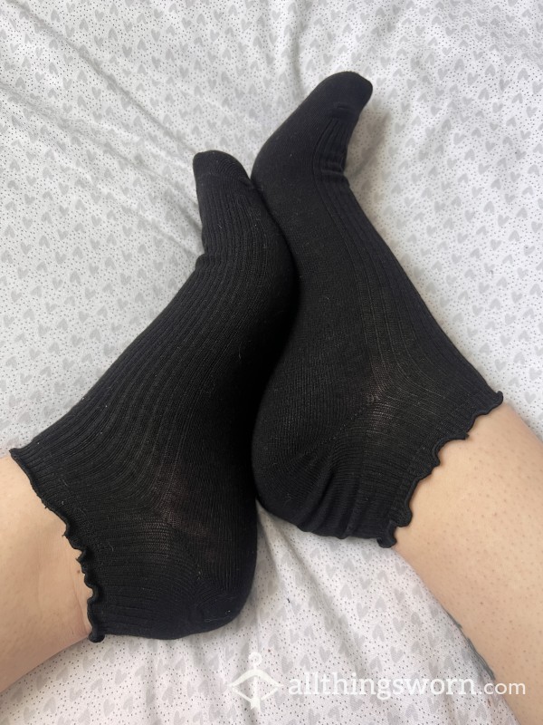 Black Ankle Socks