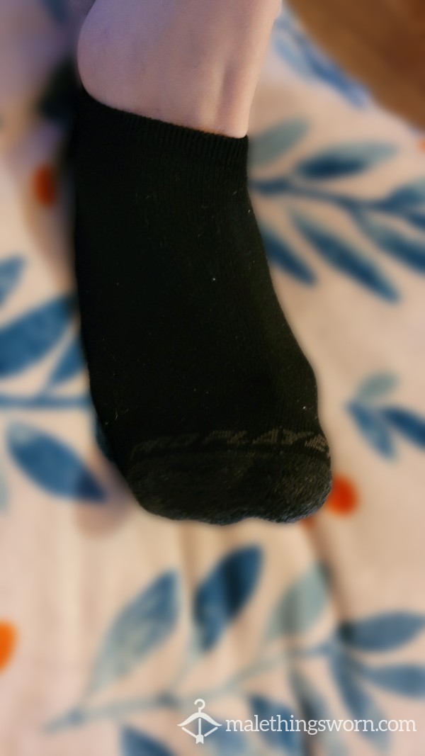 Black Athletic Jock Socks